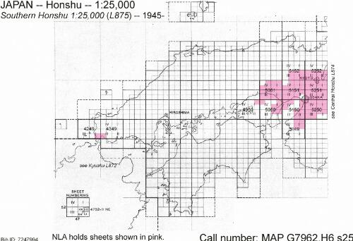 Southern Honshū 1:25,000 / prepared under the direction of the Chief of Engineers, by the Army Map Service