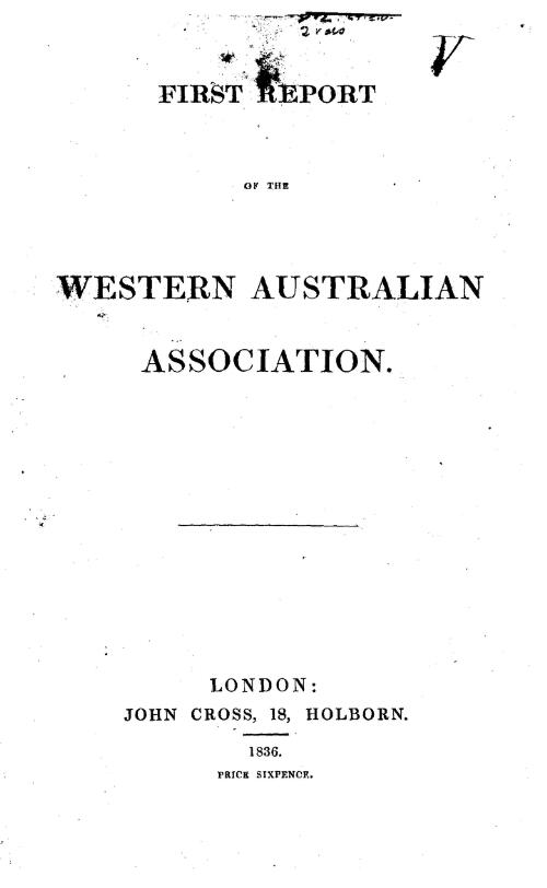 Report of the Western Australian Association
