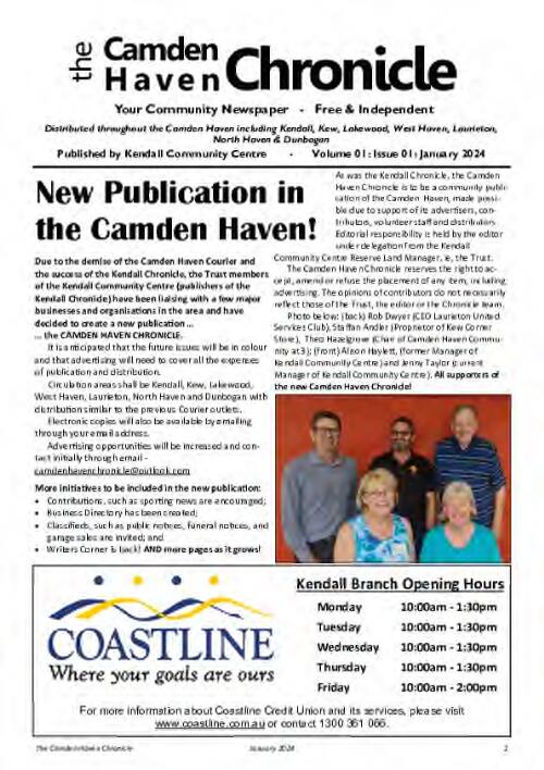 Camden Haven chronicle
