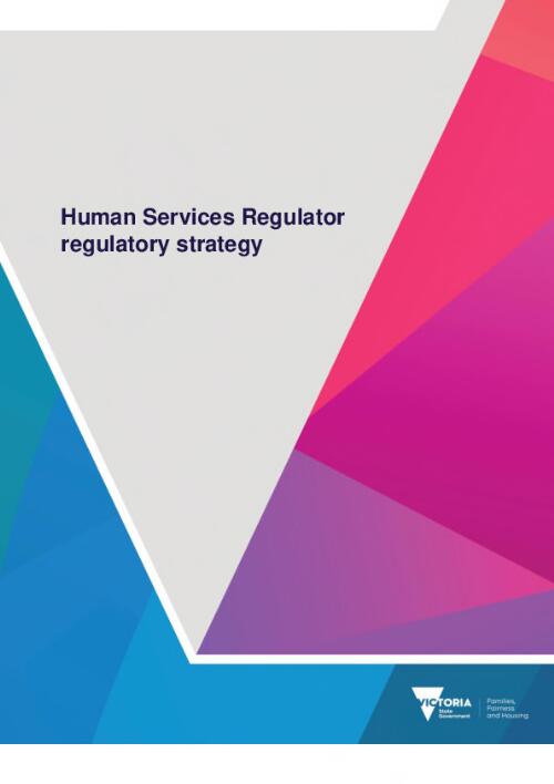 Human Services Regulator regulatory strategy