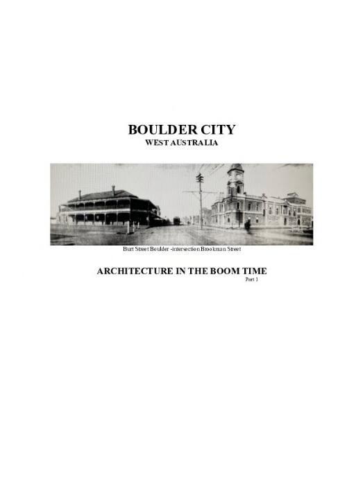 Boulder City-Architecture in the Boom Time -part 1