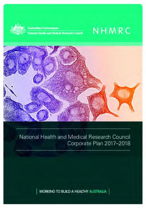 National Health and Medical Research Council corporate plan