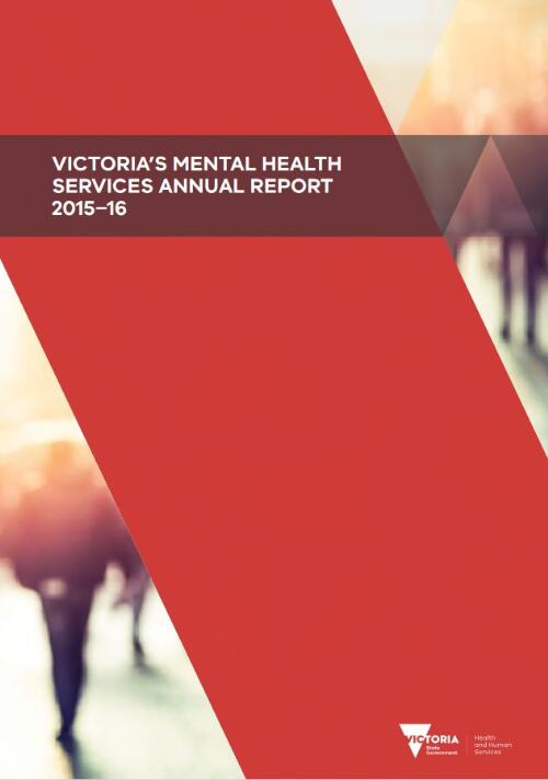 Victoria's mental health services annual report / Department of Health and Human Services