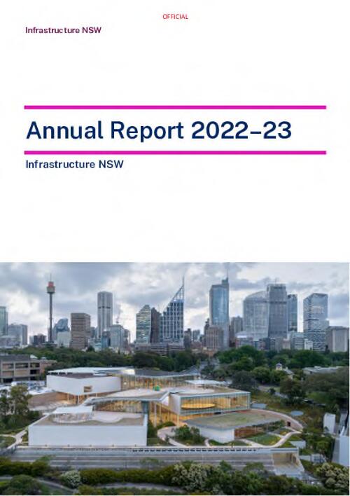 Annual report / Infrastructure NSW