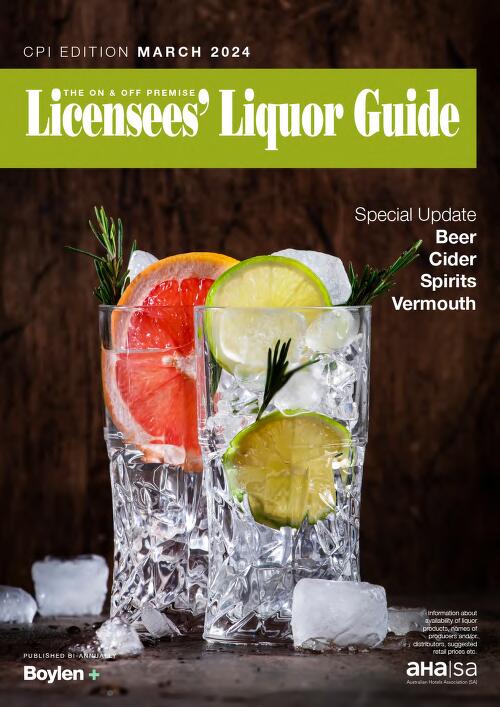 The licensees' liquor guide