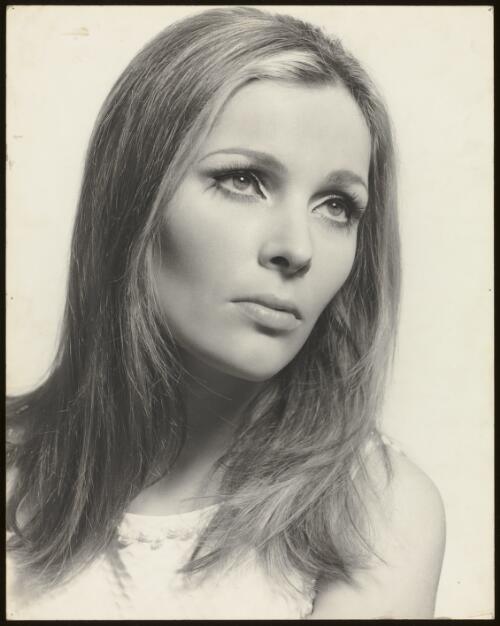 Model with long hair, approximately 1969 / Athol Shmith