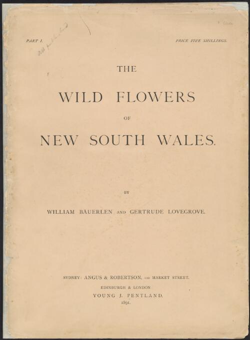 The wild flowers of New South Wales / by William Bauerlen and Gertrude Lovegrove