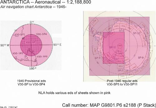 Air navigation chart Antarctica