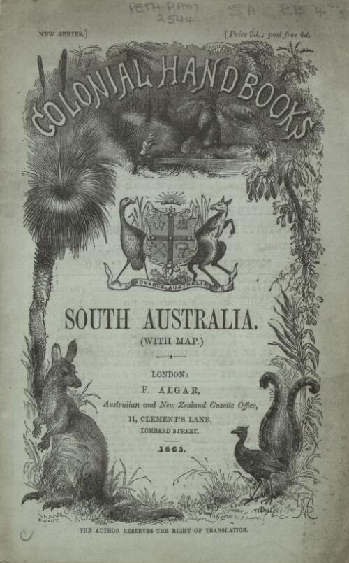 A handbook to the colony of South Australia / F. Algar