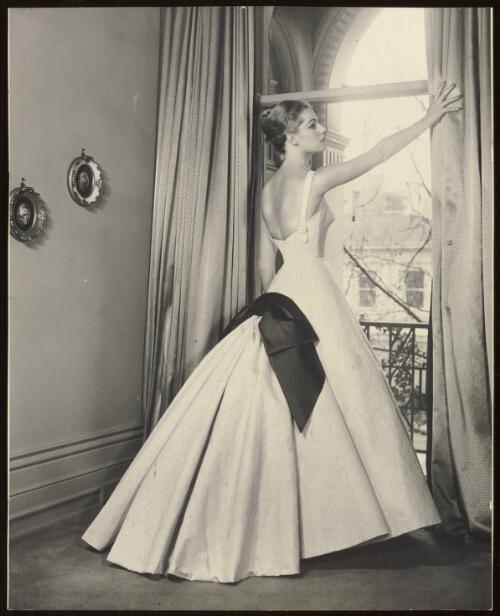 Leah McCartney in a ball gown, approximately 1969 / Athol Shmith