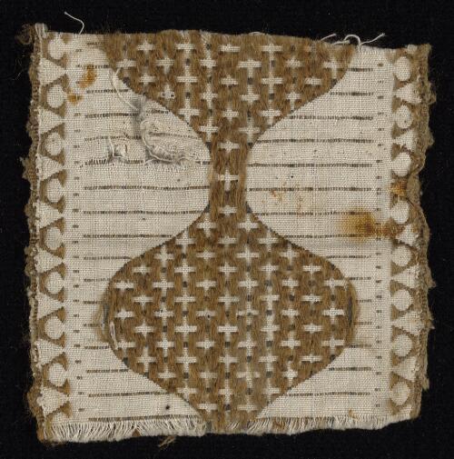 Ribbon retrieved from the wreck of the Dunbar, 20 August 1857