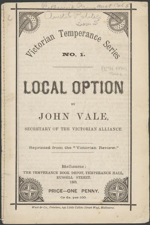 Local option / by John Vale