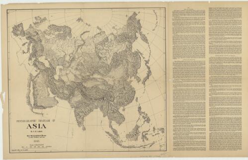 Physiographic diagram of Asia / by A.K. Lobeck