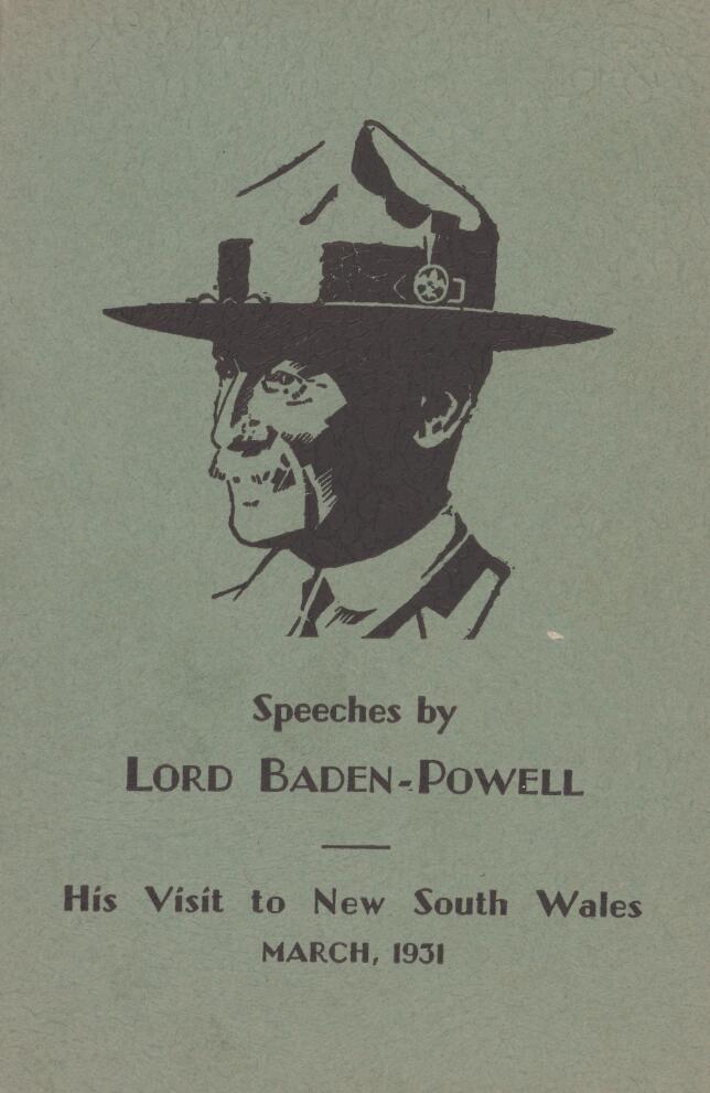 Speeches By Lord Baden Powell His Visit To New South Wales March 1931