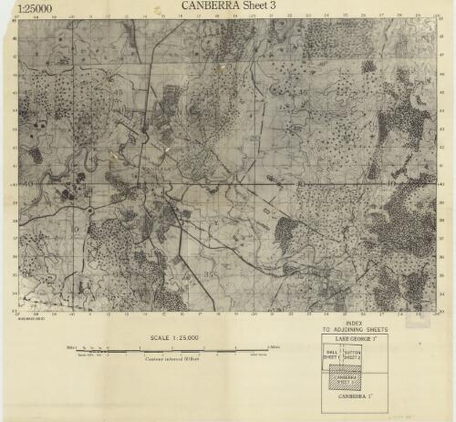 [Australian Capital Territory 1:25 000 maps]. Canberra, Sheet 3 [cartographic material]
