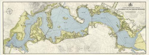 The Canberra lake and foreshore development [cartographic material] / National Capital Development Commission