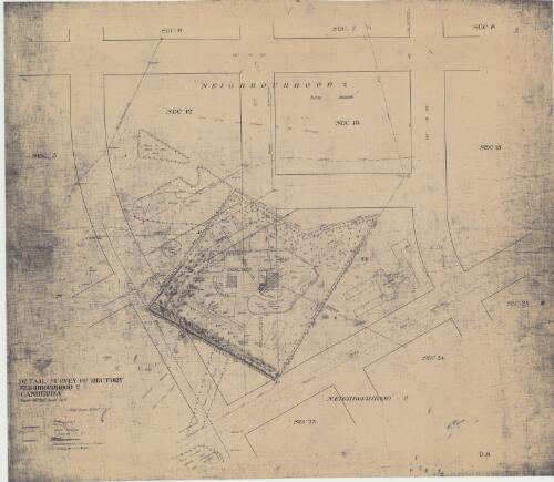 Detail survey of rectory, Neighbourhood 2 Canberra [cartographic material] : [Reid, A.C.T.]