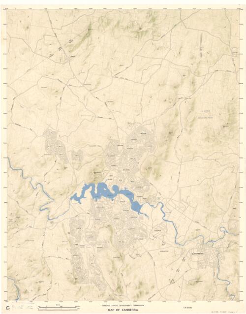 Map of Canberra / National Capital Development Commission