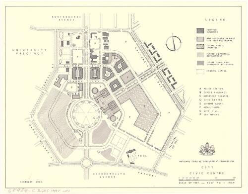City Civic Centre [cartographic material] / National Capital Development Commission