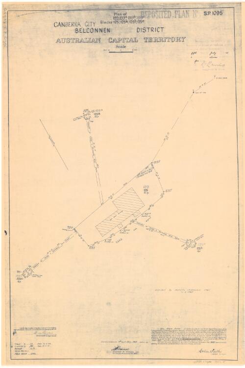 Canberra City district, Australian Capital Territory [cartographic material] : plan of blocks 199, 199a, 199b, 199c