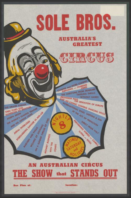 Sole Bros Australia's greatest circus