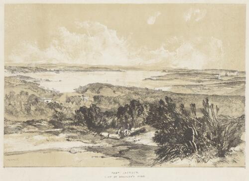 Port Jackson east of Bradley's Head, New South Wales, 1842 / J.S. Prout