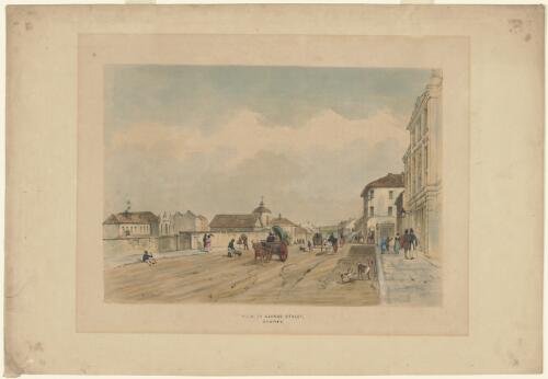 View in George Street, Sydney, 1842 / J.S. Prout