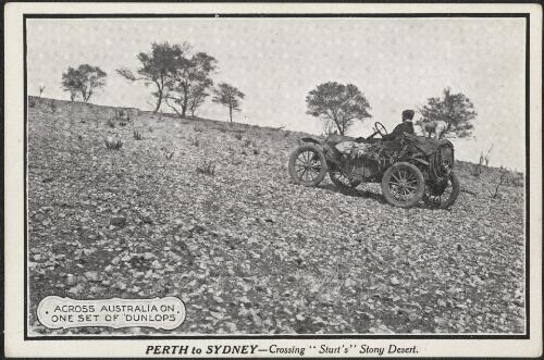 Crossing Sturt's Stony Desert, South Australia, 1912