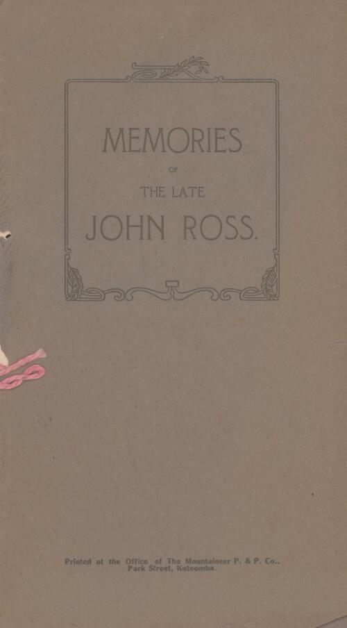 Memories of the late John Ross