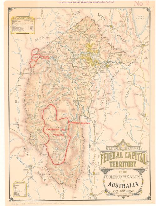 [Federal Capital Territory proposed dam sites and catchment areas] [cartographic material]