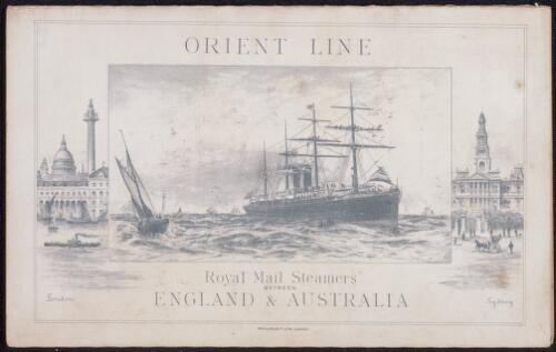 [Shipping - Orient Line : ephemera material collected by the National Library of Australia]