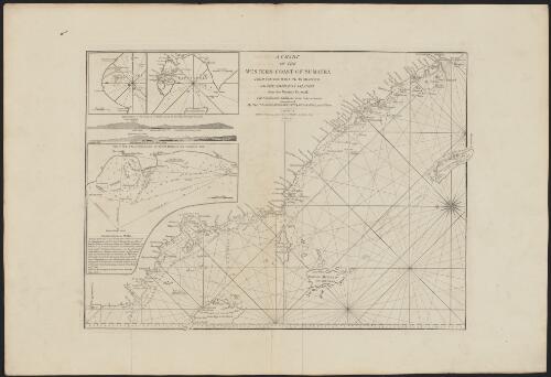 A chart of the western coast of Sumatra : from Touroumane to Indrapour with the adjacent islands : from the Neptune Oriental: with considerable additions and improvements [cartographic material] / communicated by Captn. Joseph Hoddart, Mr. Sampson Hall, and others