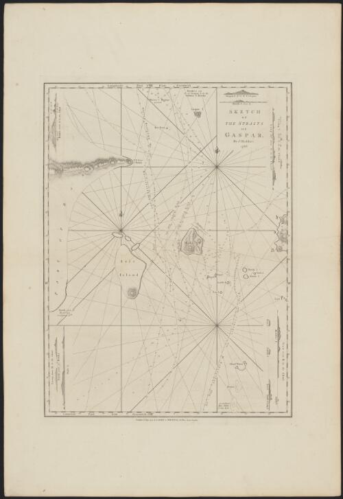 Sketch of the Straits of Gaspar [cartographic material] / by J. Huddart 1788