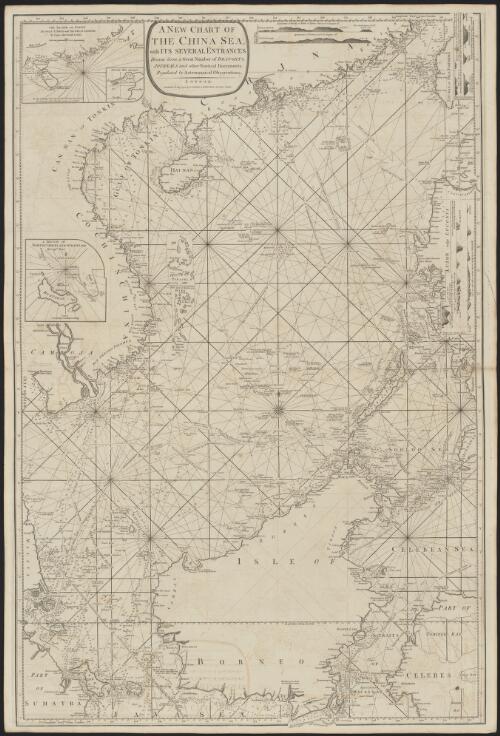 A new chart of the China Sea with its several entrances [cartographic material] : drawn from a great number of draughts, journals and other nautical documents regulated by astronomical observations