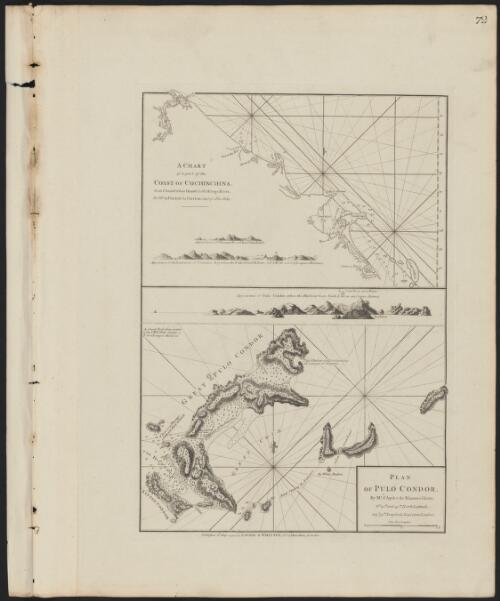 A chart of a part of the coast of Cochinchina : from Cham-Collao Island to the Kings River / by Mr. le Floch de la Carriere, Capt. of a Fire Ship.   Plan of Pulo Condor / by Mr. d' Après de Mannevillette