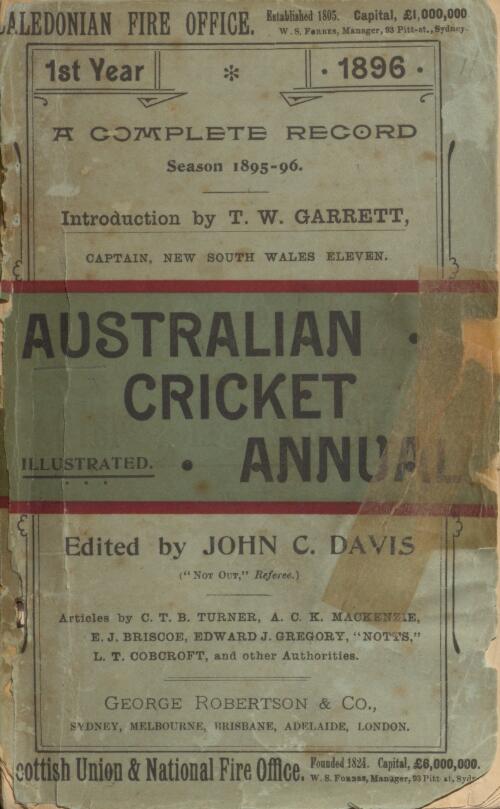 Australian cricket annual : a complete record of Australian cricket