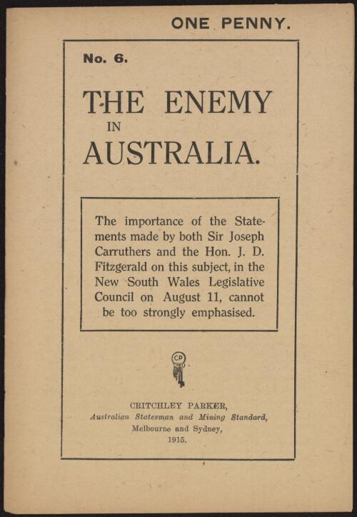 The Enemy in Australia