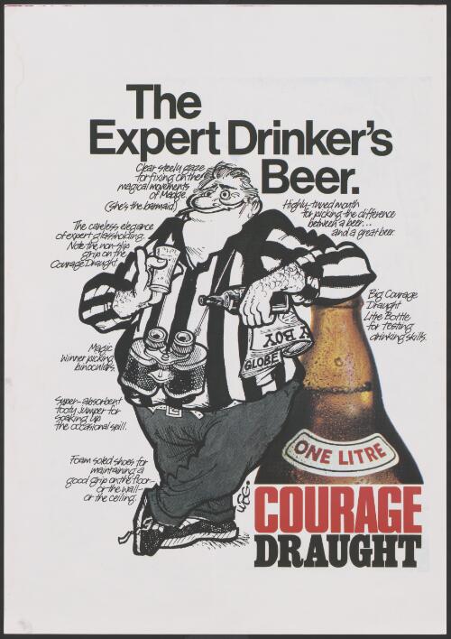 The expert drinker's beer : Courage draught / WEG