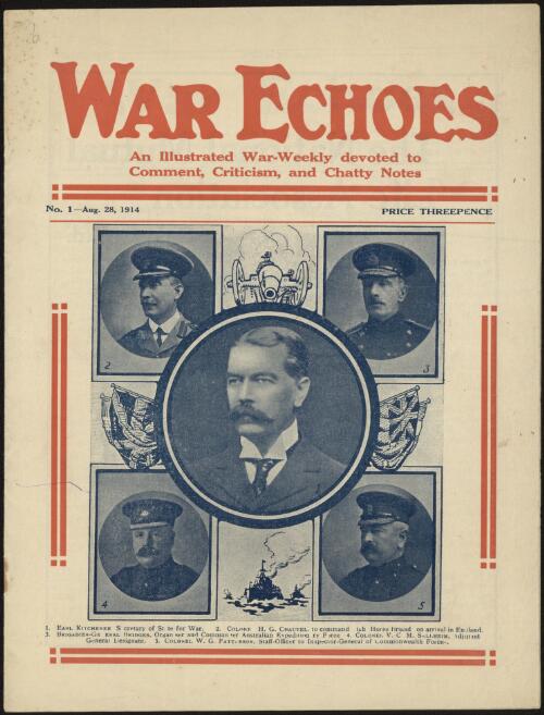 War echoes : an illustrated war-weekly devoted to comment, criticism and chatty notes
