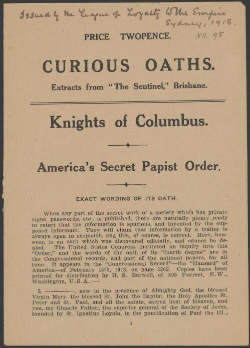 Curious oaths