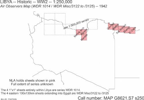 Air Observers map [Libya] W.D.R. 1014 / drawn by 46 Survey Coy., S.A.E.C