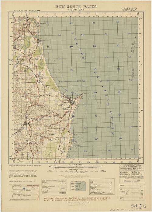 Byron Bay, New South Wales / prepared by Australian Section of Imperial General Staff ; Surveyed by 2nd Field Survey Coy. R.A.E., drawn in Department of Lands, New South Wales 1942