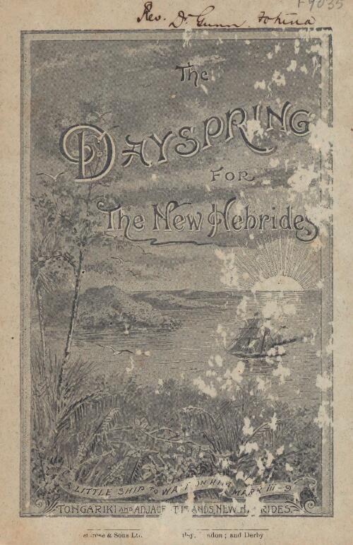 The Dayspring for the New Hebrides