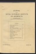 Journal of the Royal Victorian Institute of Architects