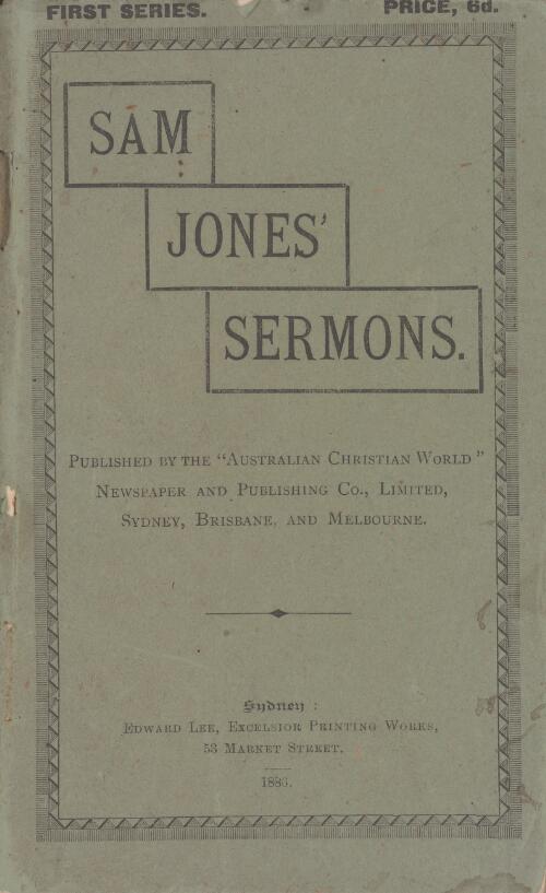 Sam Jones' sermons