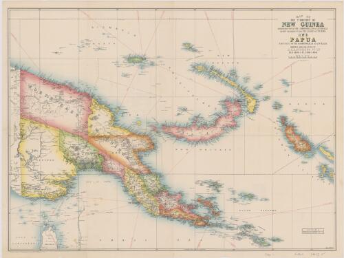 Map of the Territory of New Guinea administered by the Commonwealth of Australia under mandate from the League of Nations and Papua, a territory of the Commonwealth of Australia [cartographic material] / compiled and published by H.E.C. Robinson Pty. Ltd