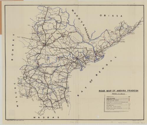 Road map of Andhra Pradesh [cartographic material] / issued by D.I.P.R.-A.P