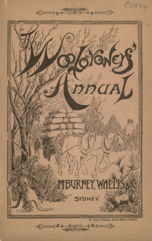 The woolgrowers' annual / by McBurney, Wallis & Co