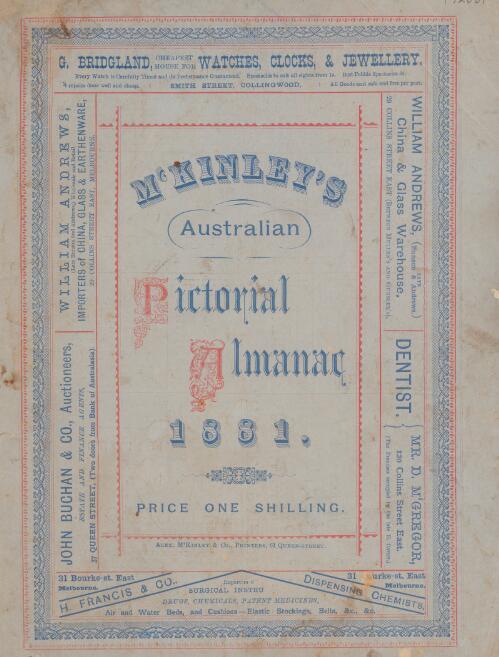 M'Kinley's Australian pictorial almanac, 1881 / edited by David Blair ; illustrated by Charles Richardson