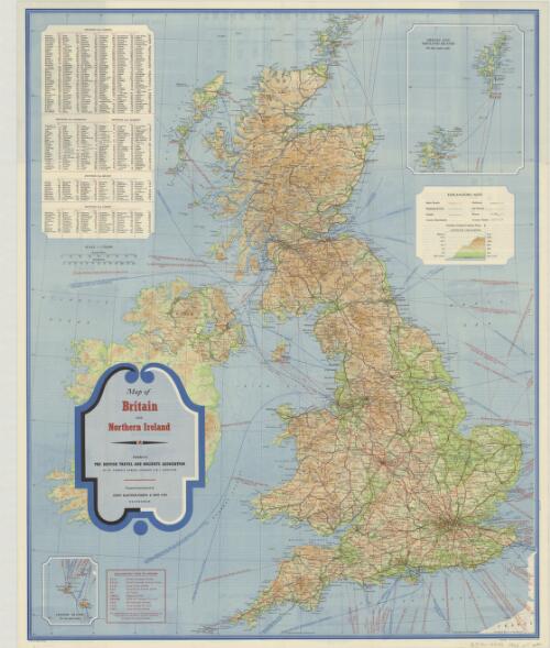 Map of Britain and Northern Ireland [cartographic material] / prepared and printed by John Bartholomew & Son Ltd